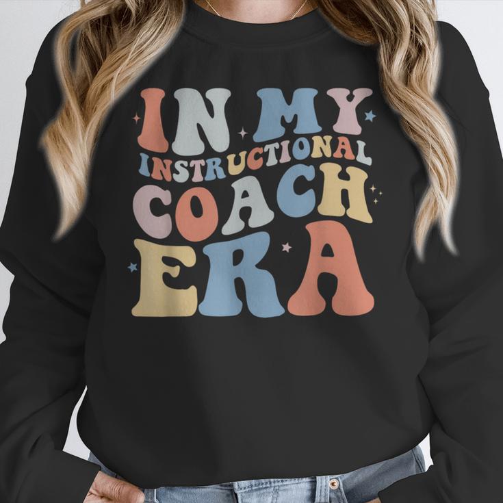 Retro Groovy In My Instructional Coach Era Teacher Women Crewneck Sweatshirt, Groovy Teacher Gifts, funny design Retro Groovy In My Instructional Coach Era Teacher Women Crewneck Sweatshirt, Groovy Teacher Gifts, funny design