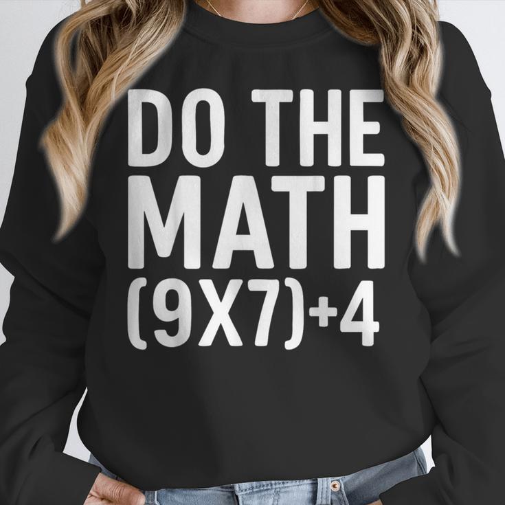 Retro Do The Math Teacher For Men Women Kid Boy Girl Women Crewneck Sweatshirt, funny design