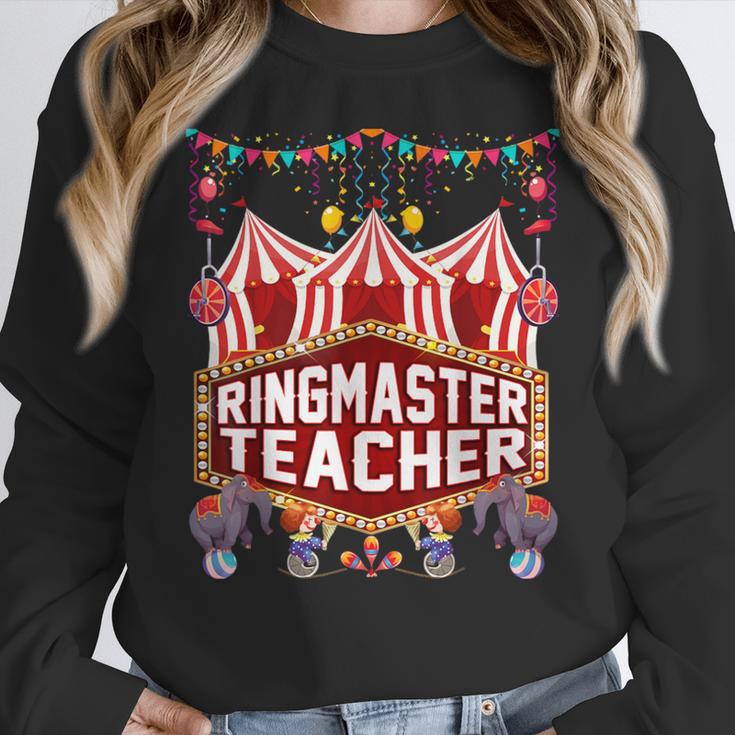 Ringmaster Teacher Costume – Carnival Birthday Style Women Crewneck Sweatshirt, funny design Ringmaster Teacher Costume – Carnival Birthday Style Women Crewneck Sweatshirt, funny design