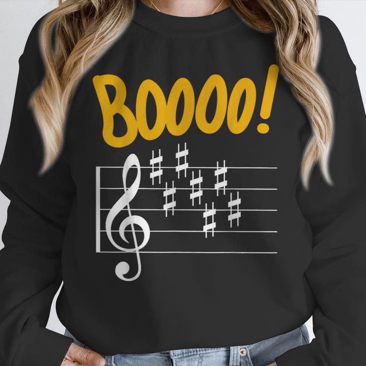 Scary Key Signature Boo Music Halloween Musician Teacher Men Women Women Crewneck Sweatshirt, funny design Scary Key Signature Boo Music Halloween Musician Teacher Men Women Women Crewneck Sweatshirt, funny design