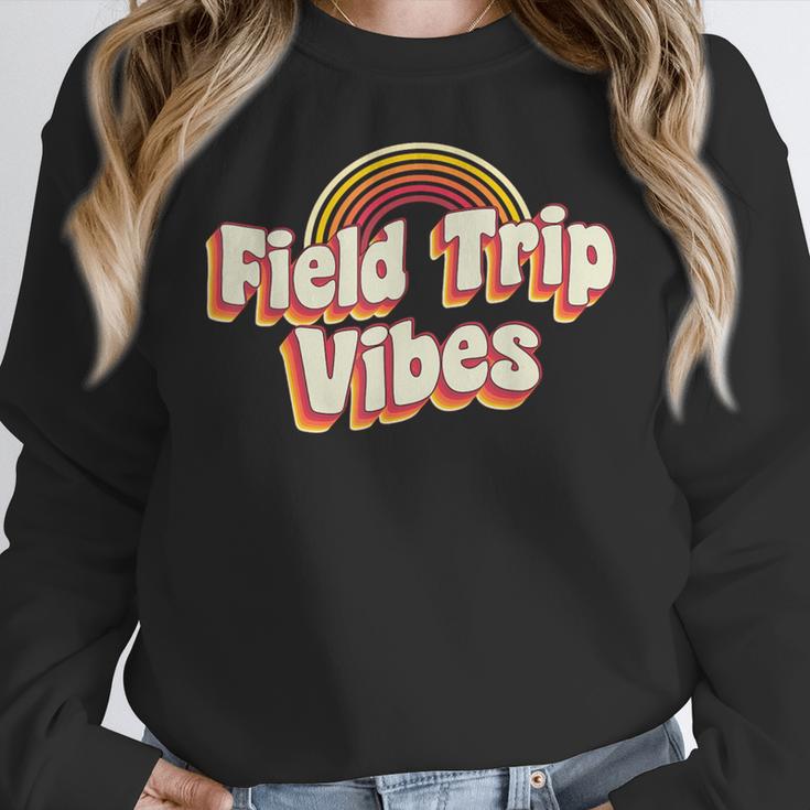 School Bus Trip Vibes Students Teachers Students Field Trip For Men Women Kids Women Crewneck Sweatshirt, funny design School Bus Trip Vibes Students Teachers Students Field Trip For Men Women Kids Women Crewneck Sweatshirt, funny design