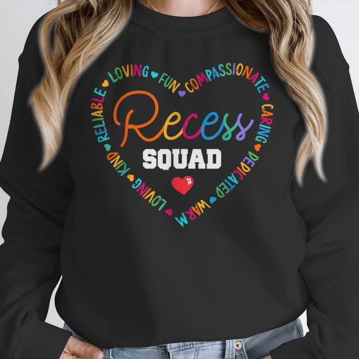 School For Teachers Students Monitor Recess Crew Team Women Crewneck Sweatshirt, funny design School For Teachers Students Monitor Recess Crew Team Women Crewneck Sweatshirt, funny design