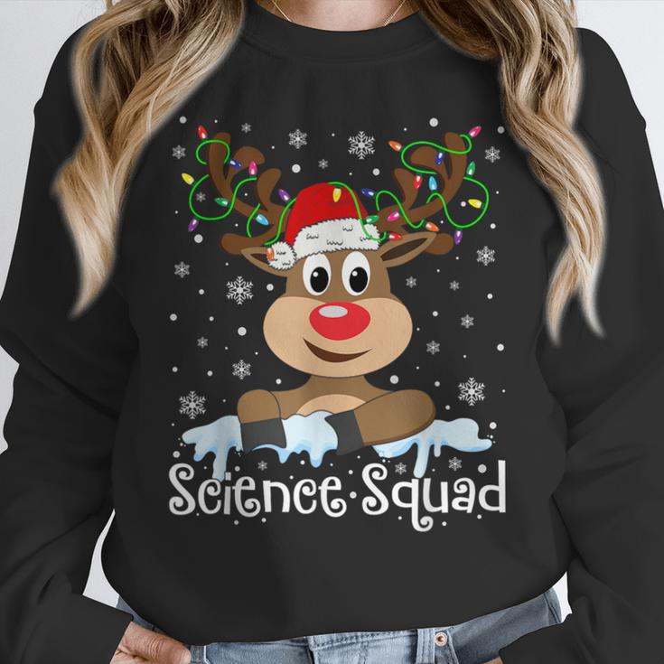 Science Teacher Squad Reindeer Christmas Teacher Xmas Lights For Men Women Women Crewneck Sweatshirt, Science Teacher Gifts, funny design Science Teacher Squad Reindeer Christmas Teacher Xmas Lights For Men Women Women Crewneck Sweatshirt, Science Teacher Gifts, funny design