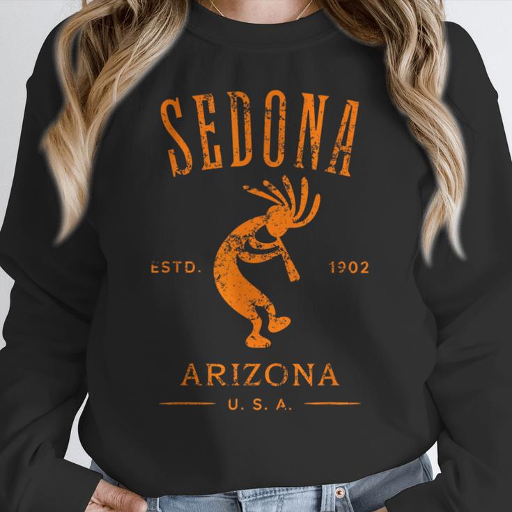 Sedona Arizona Southwestern Style Souvenir Vintage Women Crewneck Sweatshirt, funny design