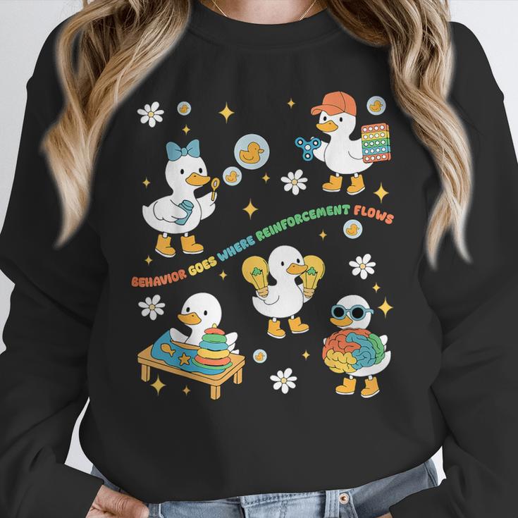 Silly Goose Behavior Analyst RBT ABA Therapy SPED Teacher Women Crewneck Sweatshirt, funny design Silly Goose Behavior Analyst RBT ABA Therapy SPED Teacher Women Crewneck Sweatshirt, funny design