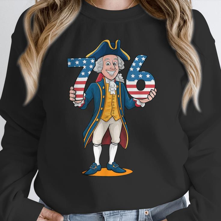 Six Seven 6 7 7 6 George Washington Teacher American Women Crewneck Sweatshirt, funny design Six Seven 6 7 7 6 George Washington Teacher American Women Crewneck Sweatshirt, funny design
