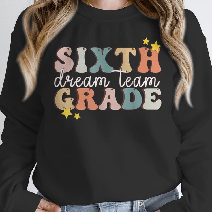 Sixth Grade Dream Team First Day Of 6th Grade Teachers Women Crewneck Sweatshirt, First Grade Teacher Gifts, funny design Sixth Grade Dream Team First Day Of 6th Grade Teachers Women Crewneck Sweatshirt, First Grade Teacher Gifts, funny design