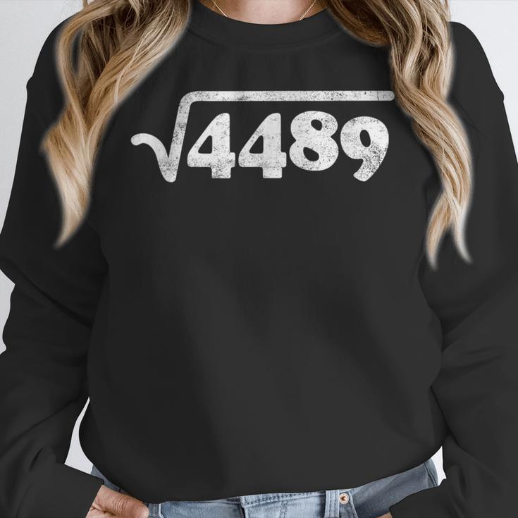 Sixty Seven 67 Meme Square Root 4489 Slang Math Teacher Women Crewneck Sweatshirt, funny design Sixty Seven 67 Meme Square Root 4489 Slang Math Teacher Women Crewneck Sweatshirt, funny design