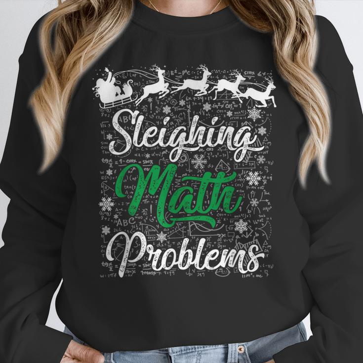 Sleighing Math Problem Xmas In Math Teacher Christmas Men Women Women Crewneck Sweatshirt, funny design Sleighing Math Problem Xmas In Math Teacher Christmas Men Women Women Crewneck Sweatshirt, funny design