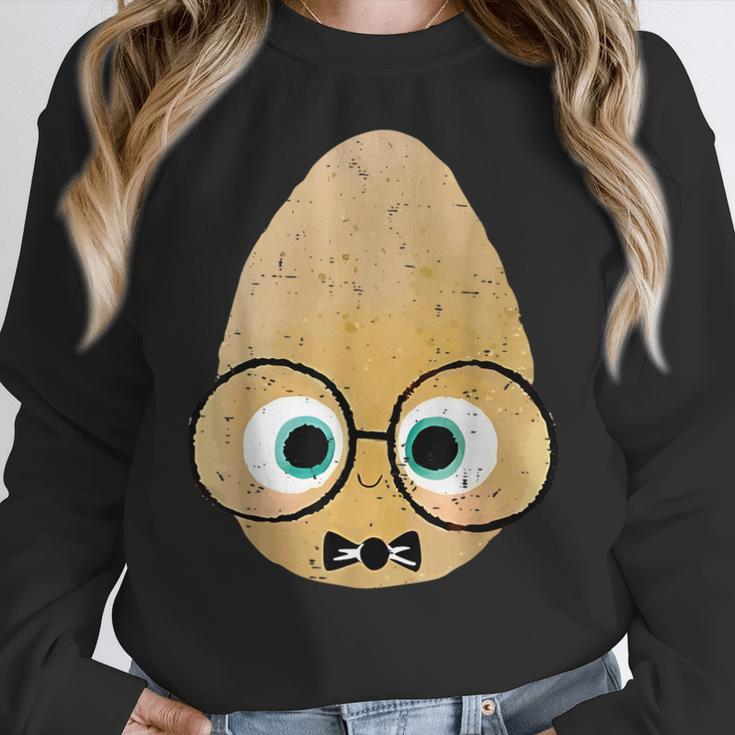 The Smart Seed Good Egg Teacher Halloween Costume Food Group Women Crewneck Sweatshirt, funny design The Smart Seed Good Egg Teacher Halloween Costume Food Group Women Crewneck Sweatshirt, funny design