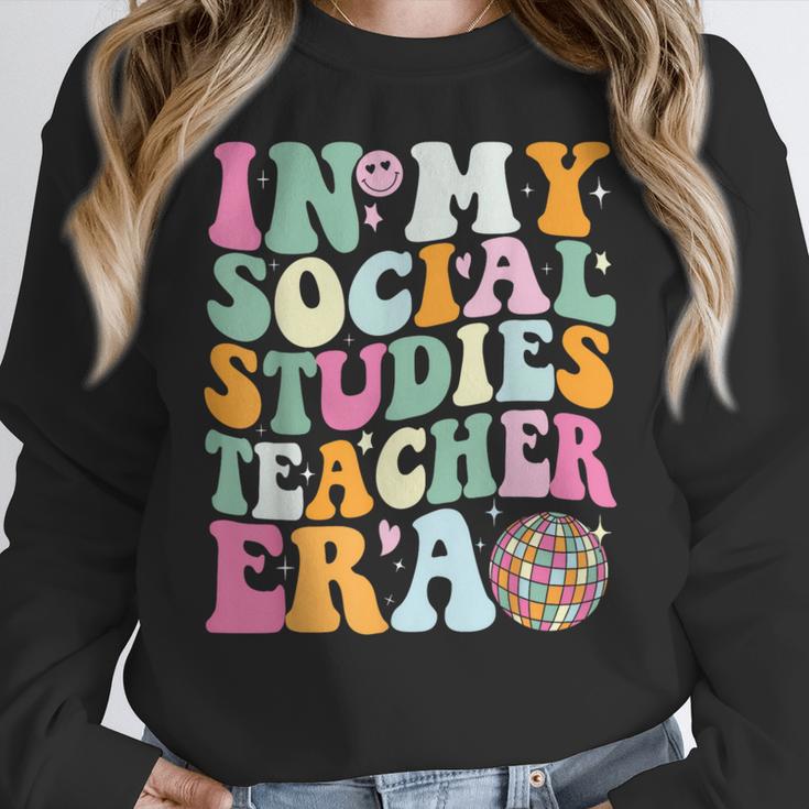 In My Social Studies Teacher Era Cute Social Studies Teacher Women Crewneck Sweatshirt, funny design In My Social Studies Teacher Era Cute Social Studies Teacher Women Crewneck Sweatshirt, funny design
