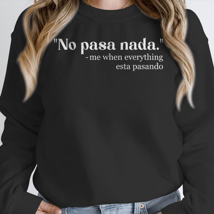 Spanglish Mexican Spanish Teacher Bilingual Spanglish Women Crewneck Sweatshirt, funny design Spanglish Mexican Spanish Teacher Bilingual Spanglish Women Crewneck Sweatshirt, funny design