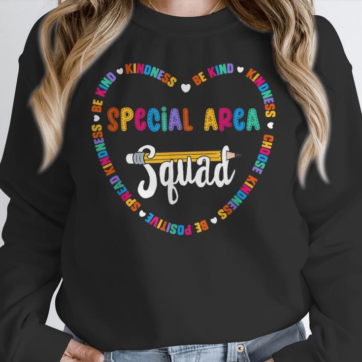 Special Area Squad Team Be Kind School Special Area Teacher Men Women Kids Women Crewneck Sweatshirt, funny design Special Area Squad Team Be Kind School Special Area Teacher Men Women Kids Women Crewneck Sweatshirt, funny design
