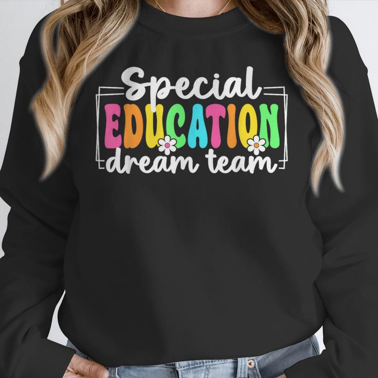 Special Education Dream Team Back To School SPED Teacher Women Crewneck Sweatshirt, funny design
