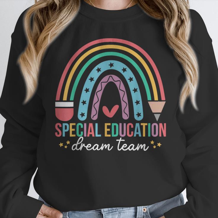 Special Education Dream Team Rainbow SPED Teacher Autism Women Crewneck Sweatshirt, funny design Special Education Dream Team Rainbow SPED Teacher Autism Women Crewneck Sweatshirt, funny design