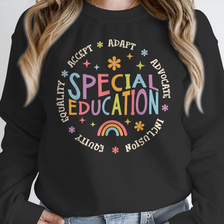 Special Education Teacher Autism Awareness For Men Women Women Crewneck Sweatshirt, funny design
