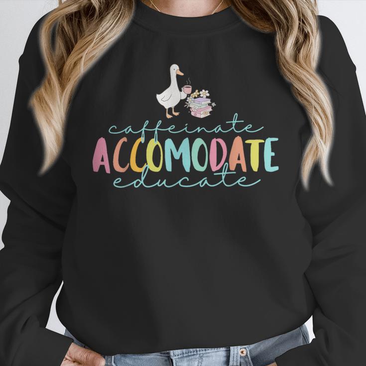 SPED Dream Team Teachers Special Education Silly Goose Women Crewneck Sweatshirt, funny design SPED Dream Team Teachers Special Education Silly Goose Women Crewneck Sweatshirt, funny design