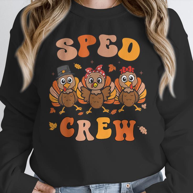 Sped Teacher Crew Thanksgiving Special Education Teacher Women Crewneck Sweatshirt, funny design Sped Teacher Crew Thanksgiving Special Education Teacher Women Crewneck Sweatshirt, funny design