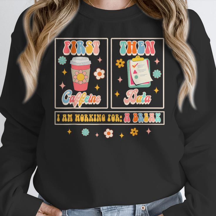SPED Teacher Special Education First Coffee Then Data For Men Women Women Crewneck Sweatshirt, funny design SPED Teacher Special Education First Coffee Then Data For Men Women Women Crewneck Sweatshirt, funny design