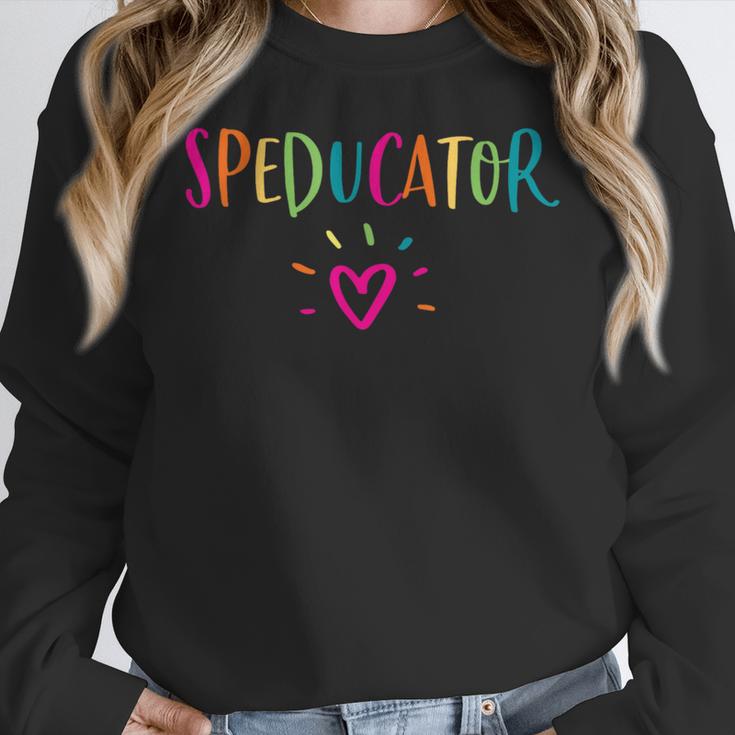 Speducator Shirt Special Education Teacher Sped Ed Women Crewneck Sweatshirt, funny design