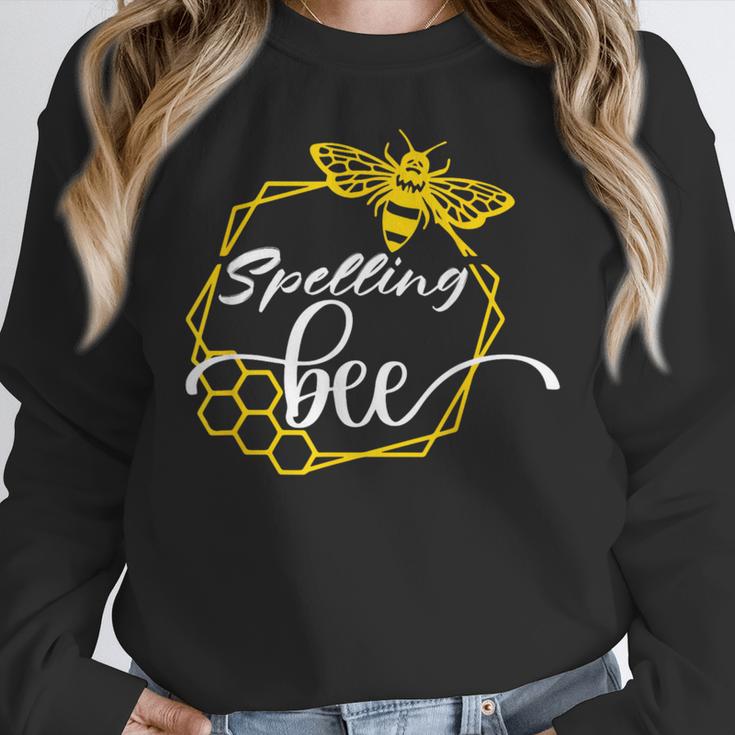 Spelling Bee Halloween Costume For Teachers Women Crewneck Sweatshirt, funny design Spelling Bee Halloween Costume For Teachers Women Crewneck Sweatshirt, funny design