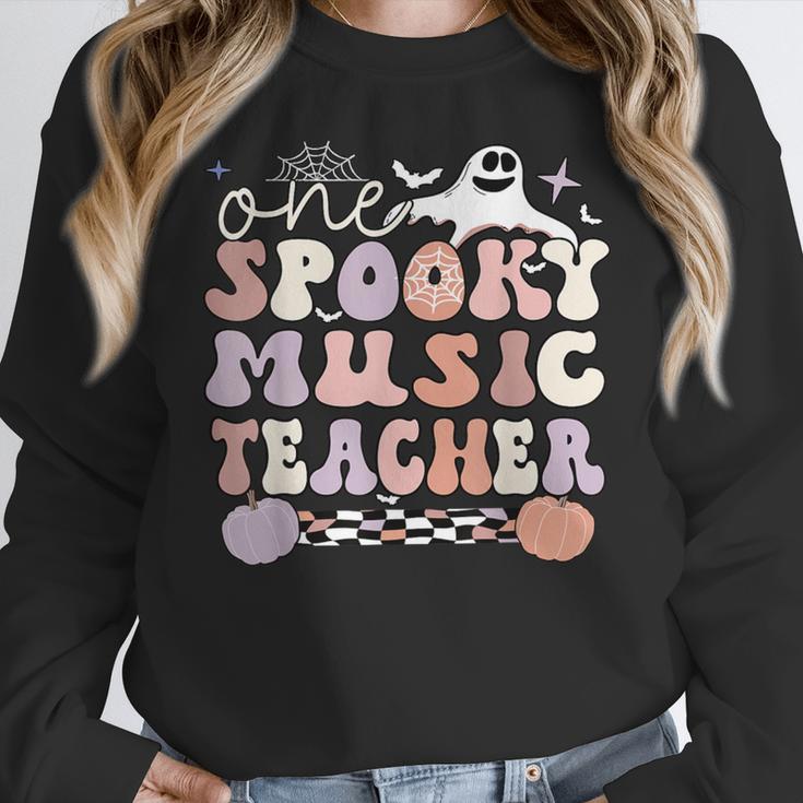 Spooky Music Teacher Halloween Music Teaching Men Women Women Crewneck Sweatshirt, funny design Spooky Music Teacher Halloween Music Teaching Men Women Women Crewneck Sweatshirt, funny design