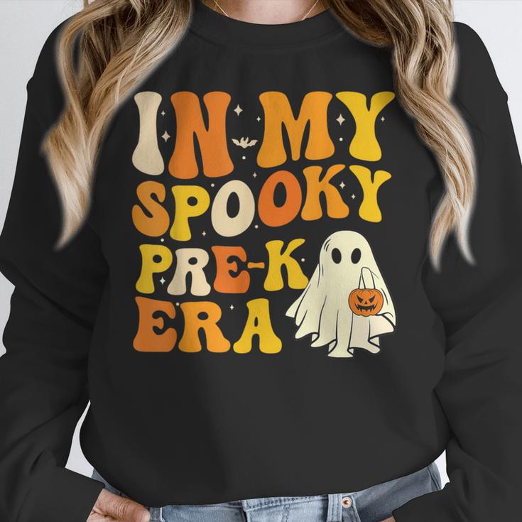 In My Spooky PRE-K Teacher Era Halloween Costume Tee Women Crewneck Sweatshirt, funny design In My Spooky PRE-K Teacher Era Halloween Costume Tee Women Crewneck Sweatshirt, funny design