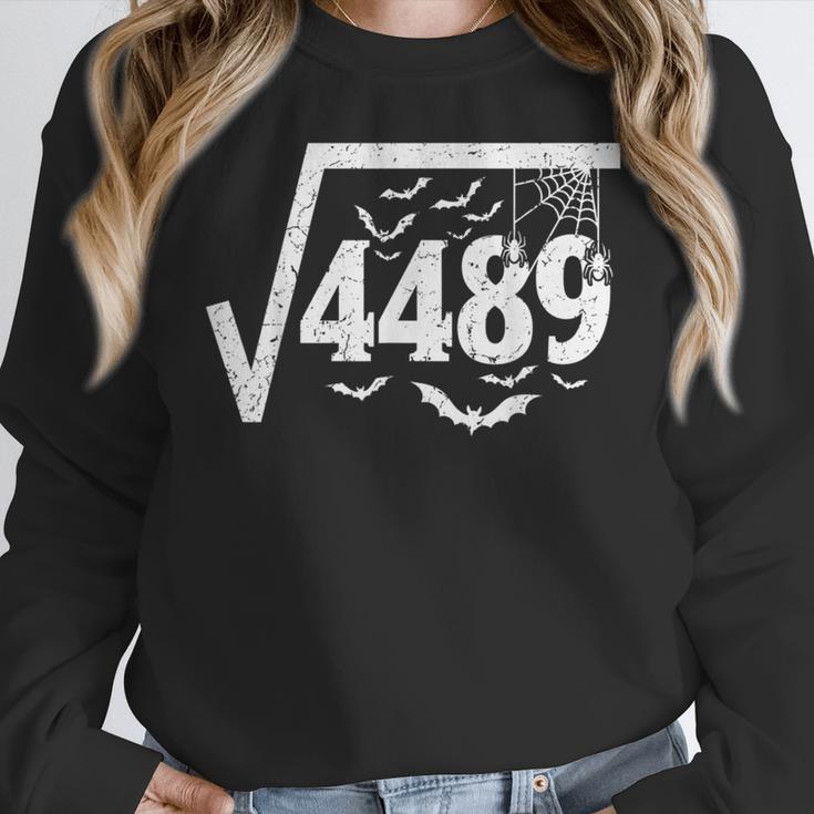 Square Root 4489 Halloween Meme 67 Math Teacher Women Crewneck Sweatshirt, funny design Square Root 4489 Halloween Meme 67 Math Teacher Women Crewneck Sweatshirt, funny design