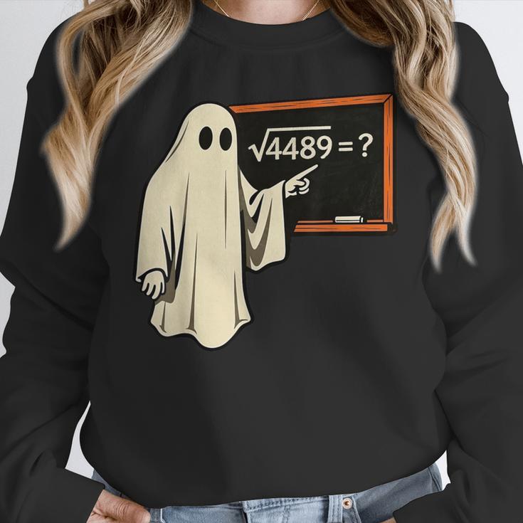 Square Root 67 Ghost Math Teacher 4489 Meme Halloween Women Crewneck Sweatshirt, funny design Square Root 67 Ghost Math Teacher 4489 Meme Halloween Women Crewneck Sweatshirt, funny design