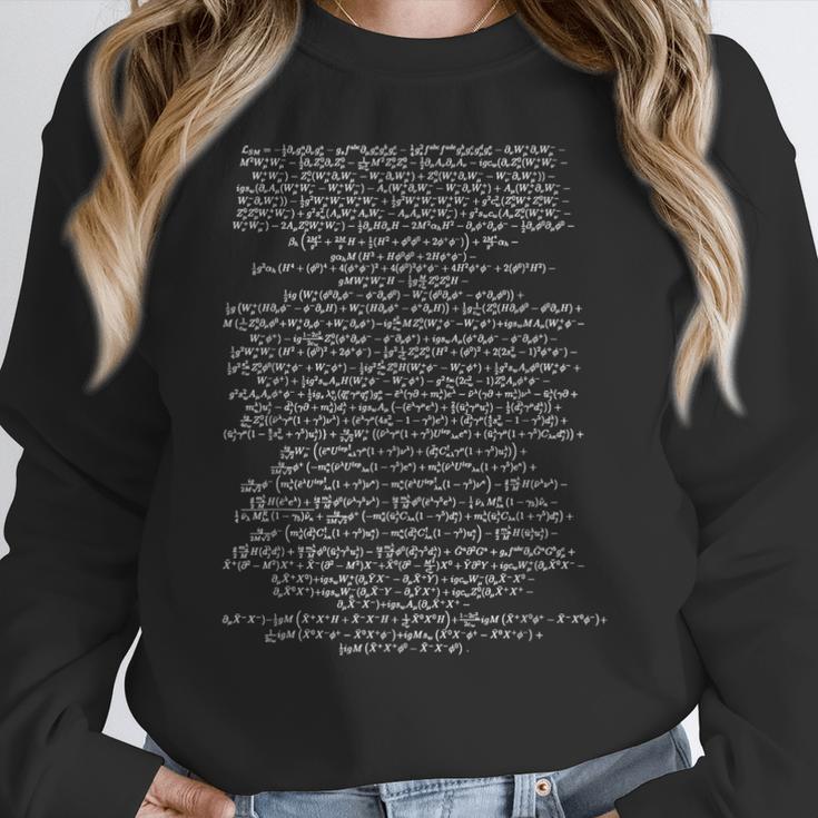Standard Model Lagrangian Higgs Boson Physics Teacher Women Crewneck Sweatshirt, funny design Standard Model Lagrangian Higgs Boson Physics Teacher Women Crewneck Sweatshirt, funny design