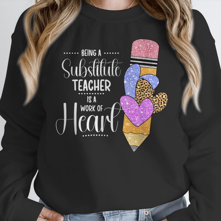 Being A Substitute Teacher Substitute Teaching Women Crewneck Sweatshirt, funny design Being A Substitute Teacher Substitute Teaching Women Crewneck Sweatshirt, funny design