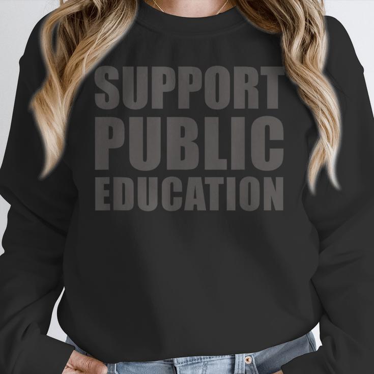 Support Public Education Protect Teachers Students Schools Women Crewneck Sweatshirt, funny design Support Public Education Protect Teachers Students Schools Women Crewneck Sweatshirt, funny design