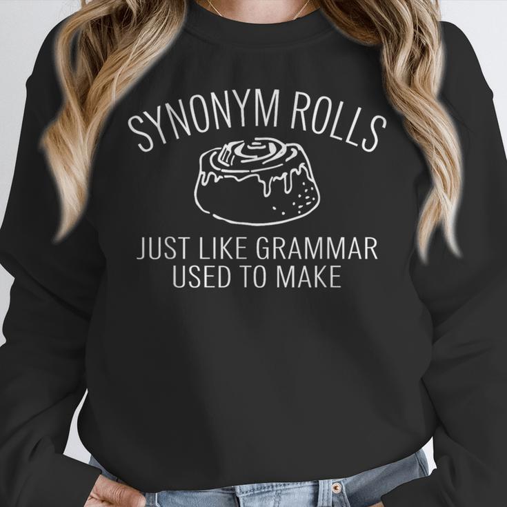 Synonym Rolls Book Lover English Teacher Grammar Women Crewneck Sweatshirt, English Teacher Gifts, funny design Synonym Rolls Book Lover English Teacher Grammar Women Crewneck Sweatshirt, English Teacher Gifts, funny design