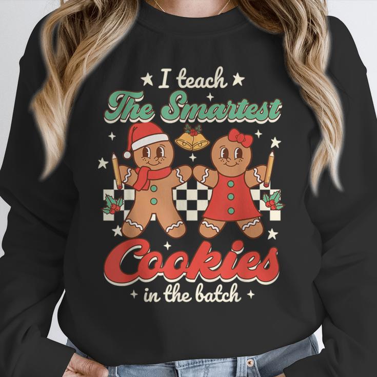 I Teach The Smartest Cookies In The Batch Teacher Christmas For Men Women Kids Women Crewneck Sweatshirt, funny design I Teach The Smartest Cookies In The Batch Teacher Christmas For Men Women Kids Women Crewneck Sweatshirt, funny design