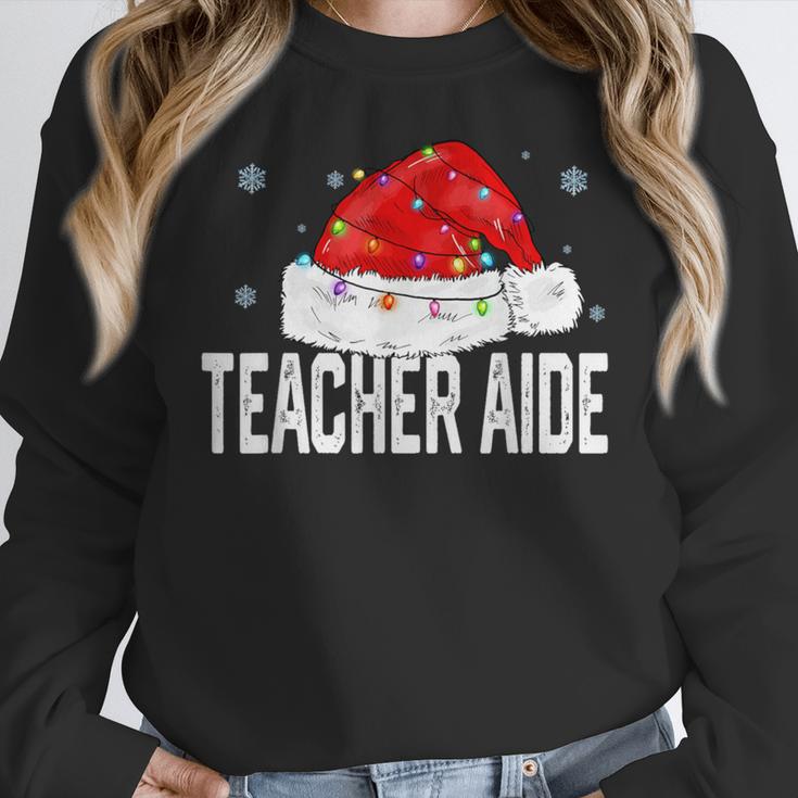 Teacher Aide Christmas Women Family Matching Group Xmas Women Crewneck Sweatshirt, funny design Teacher Aide Christmas Women Family Matching Group Xmas Women Crewneck Sweatshirt, funny design