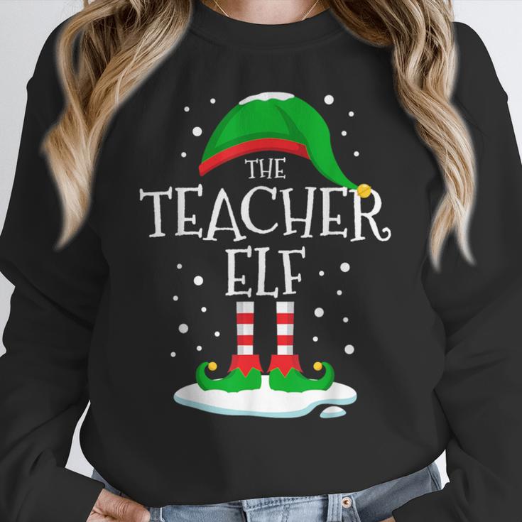 The Teacher Elf Christmas Family Matching Xmas Group For Men Women Women Crewneck Sweatshirt, funny design The Teacher Elf Christmas Family Matching Xmas Group For Men Women Women Crewneck Sweatshirt, funny design