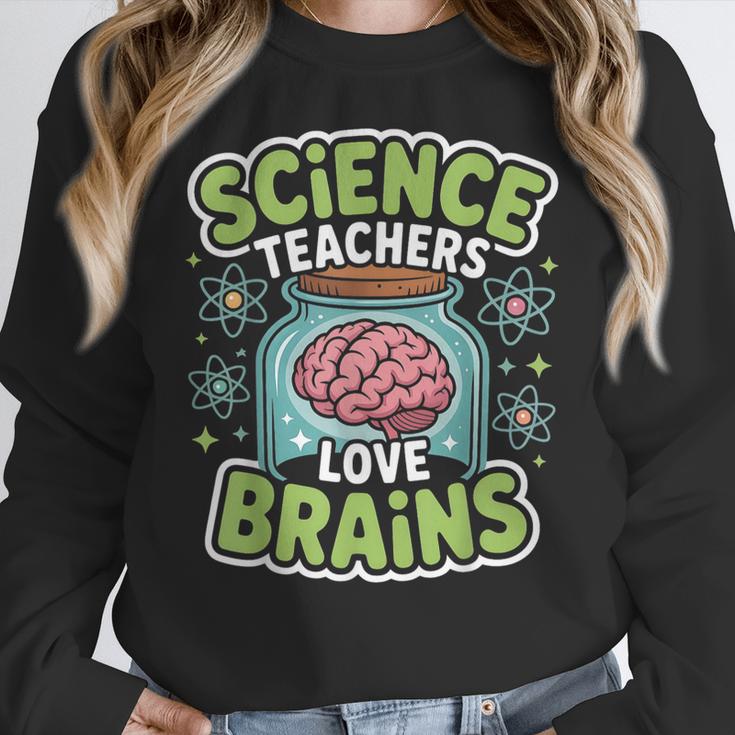 Teacher Halloween Costume Science Teachers Love Brains Women Crewneck Sweatshirt, Science Teacher Gifts, funny design Teacher Halloween Costume Science Teachers Love Brains Women Crewneck Sweatshirt, Science Teacher Gifts, funny design