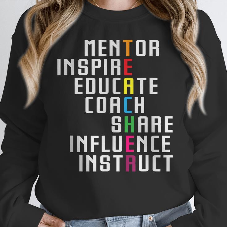 Teacher Inspirational Educator Favorite School Teacher Men Women Girls Kids Women Crewneck Sweatshirt, funny design