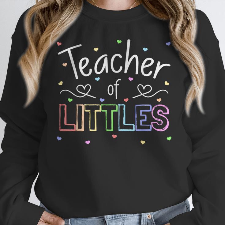 Teacher Of Littles Daycare Pre-k Kindergarten Teacher Women Crewneck Sweatshirt, funny design Teacher Of Littles Daycare Pre-k Kindergarten Teacher Women Crewneck Sweatshirt, funny design