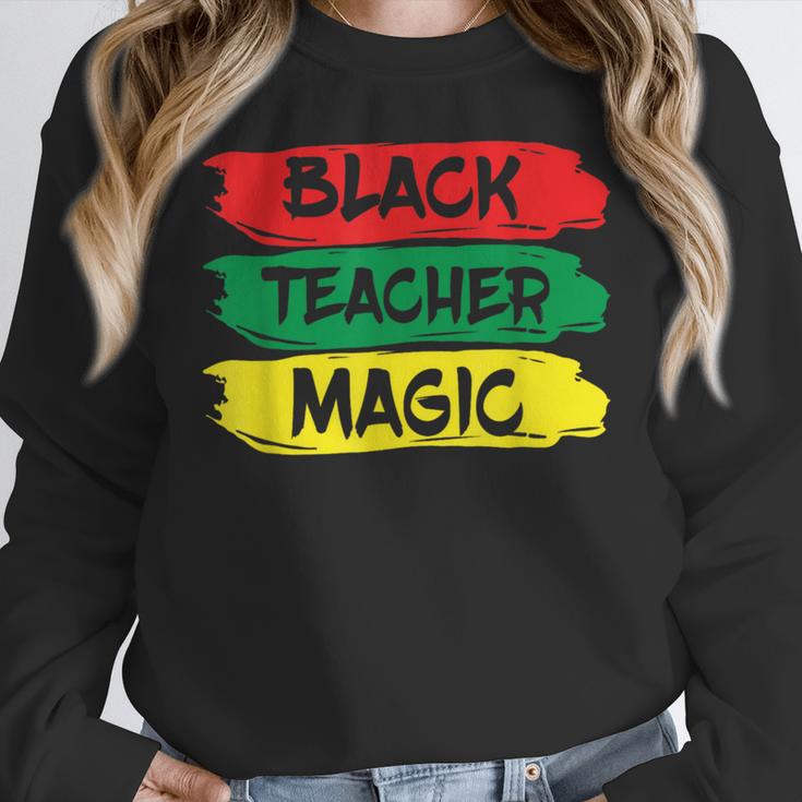 Teacher Magic Black History Month Educator For Men Women Women Crewneck Sweatshirt, History Teacher Gifts, funny design Teacher Magic Black History Month Educator For Men Women Women Crewneck Sweatshirt, History Teacher Gifts, funny design