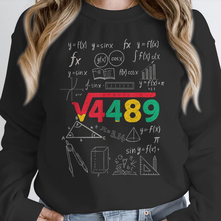 Teacher Math 67 Meme Square Root 4489 Slang Six Seven Women Crewneck Sweatshirt, funny design Teacher Math 67 Meme Square Root 4489 Slang Six Seven Women Crewneck Sweatshirt, funny design