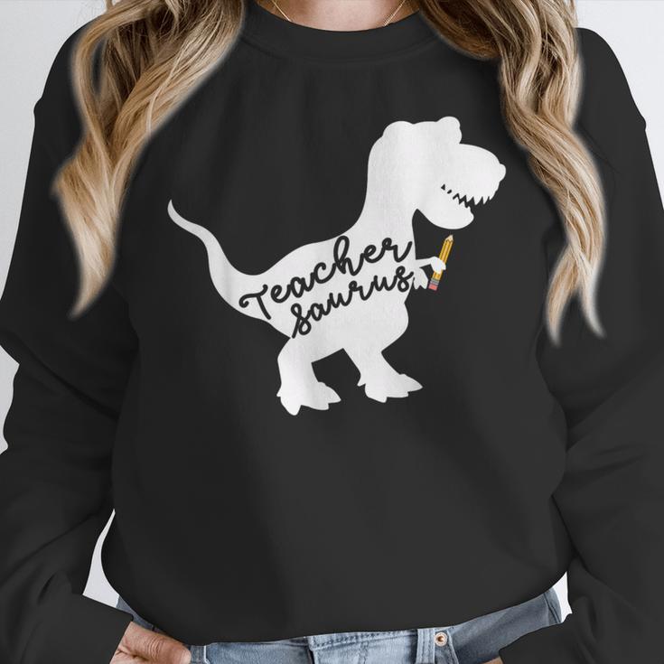 Teacher Saurus T Shirt For Men And Women Women Crewneck Sweatshirt, funny design Teacher Saurus T Shirt For Men And Women Women Crewneck Sweatshirt, funny design