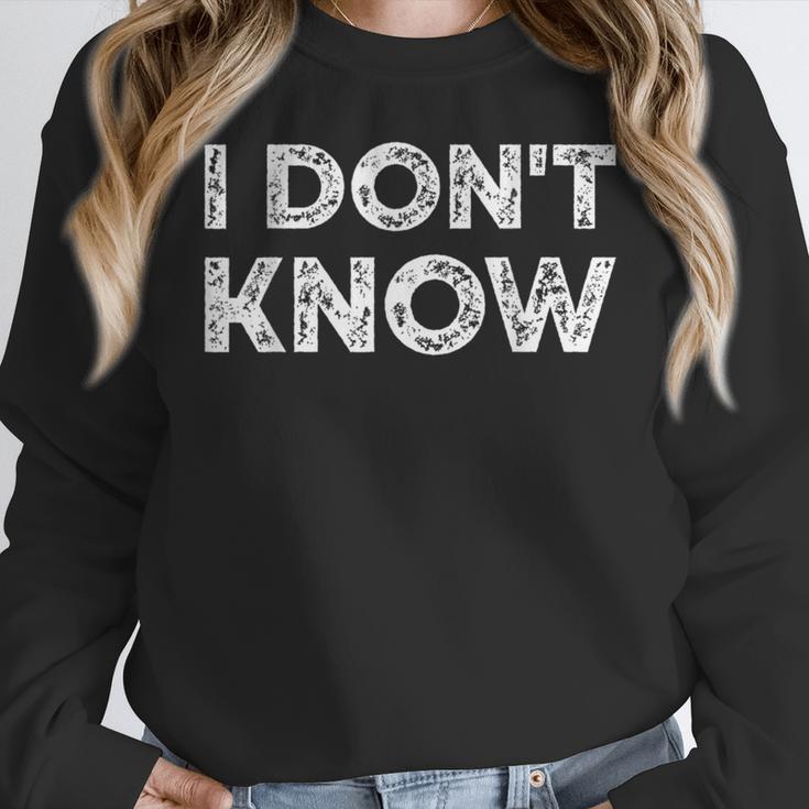 Teacher Shirts I Don't Know Idea For Teachers & Workers Adults - Small Short Sleeve Women Crewneck Sweatshirt, funny design Teacher Shirts I Don't Know Idea For Teachers & Workers Adults - Small Short Sleeve Women Crewneck Sweatshirt, funny design