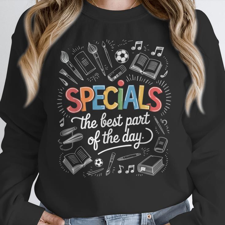 Teacher Specials The Best Part Of The Day Specials Squad Women Crewneck Sweatshirt, funny design