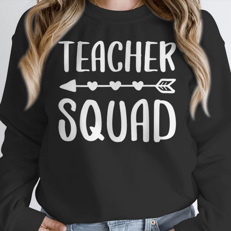 Teacher Squad Shirt Men Women Teacher Team Women Crewneck Sweatshirt, funny design