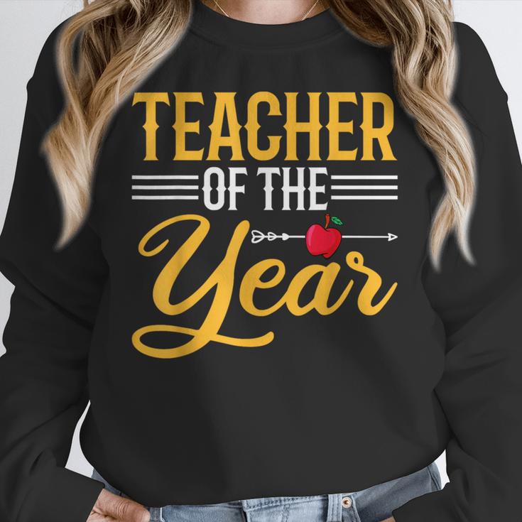 Teacher Of The Year Men Women Teachers Women Crewneck Sweatshirt, funny design