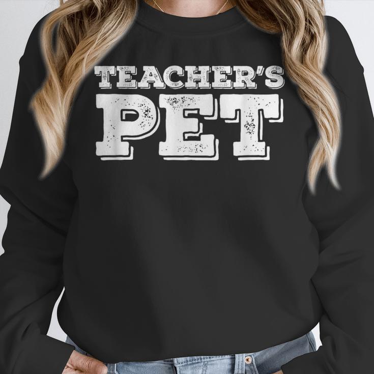 TEACHER'S PET You'Re My Favorite Do Me A Favor Women Crewneck Sweatshirt, funny design TEACHER'S PET You'Re My Favorite Do Me A Favor Women Crewneck Sweatshirt, funny design