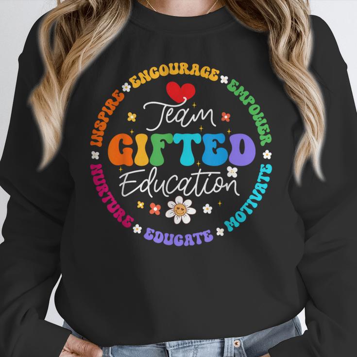 Team Ed Education Teacher Appreciation Back To School Women Crewneck Sweatshirt, funny design Team Ed Education Teacher Appreciation Back To School Women Crewneck Sweatshirt, funny design