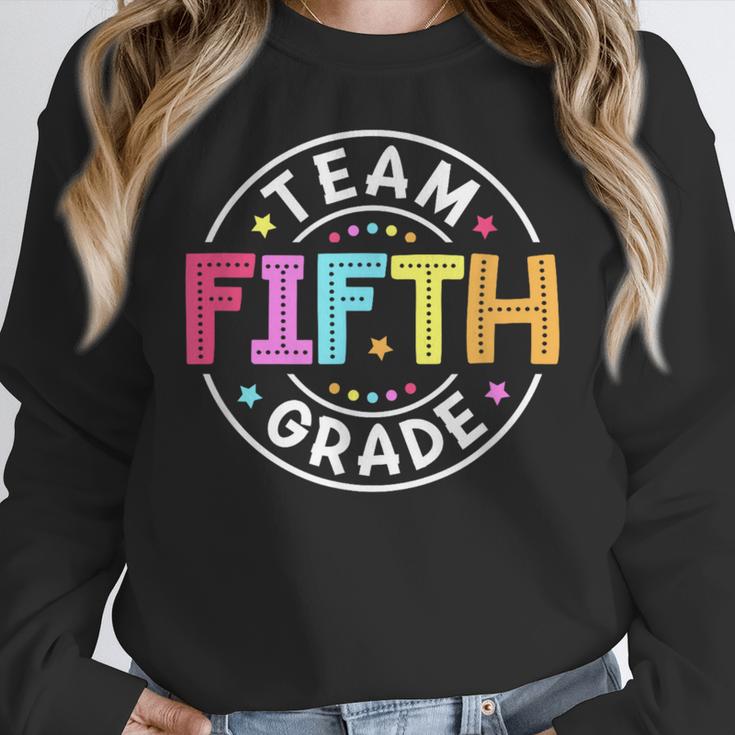 Team Fifth Grade Teacher Back To School 5th Grade Squad Kids Women Crewneck Sweatshirt, funny design Team Fifth Grade Teacher Back To School 5th Grade Squad Kids Women Crewneck Sweatshirt, funny design