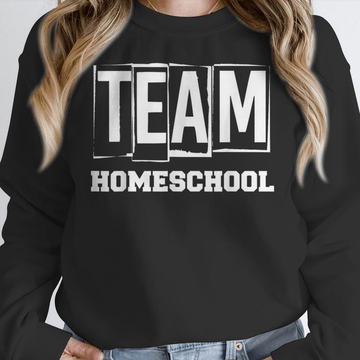 Team Homeschool Homeschooler Homeschooling Teacher Mom Kids Women Crewneck Sweatshirt, funny design Team Homeschool Homeschooler Homeschooling Teacher Mom Kids Women Crewneck Sweatshirt, funny design